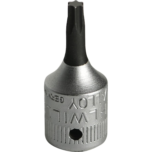 6, 3 mm (1/4") Screwdriver socket TORX T15 L.28 mm